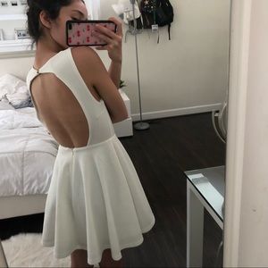 Lulus Backless Dress White